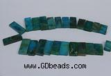 CTD2667 Top drilled 14*27mm - 16*42mm rectangle agate jasper beads