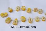 CTD2711 15.5 inches 20*30mm - 35*45mm freeform druzy agate beads