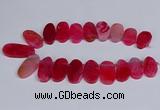 CTD2746 Top drilled 18*25mm - 22*40mm freeform agate beads