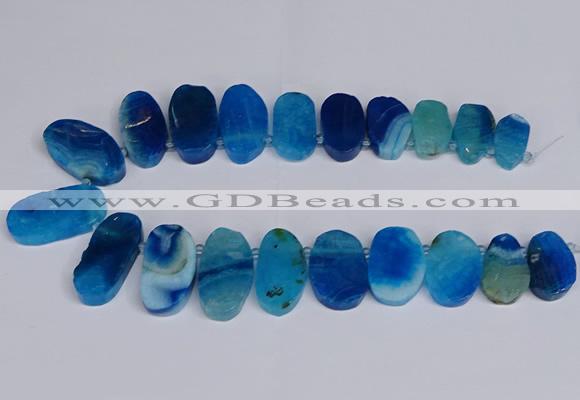 CTD2747 Top drilled 18*25mm - 22*40mm freeform agate beads