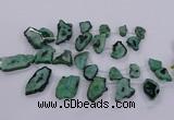 CTD2750 Top drilled 18*25mm - 25*50mm freeform druzy agate beads