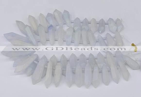 CTD2850 Top drilled 10*20mm - 15*50mm sticks plated quartz beads