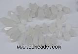 CTD2859 Top drilled 15*20mm - 22*50mm sticks quartz beads