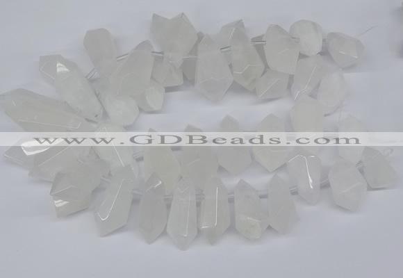 CTD2859 Top drilled 15*20mm - 22*50mm sticks quartz beads