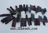 CTD2911 Top drilled 8*35mm - 10*65mm sticks agate beads