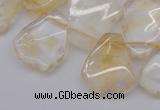 CTD302 Top drilled 15*20mm - 20*25mm freeform citrine gemstone beads