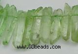 CTD3548 Top drilled 6*20mm - 8*35mm sticks quartz beads wholesale