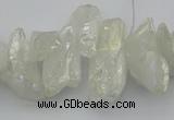 CTD3553 Top drilled 10*20mm - 12*30mm sticks plated quartz beads