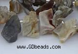 CTD3591 Top drilled 8*10mm - 15*25mm freeform druzy agate beads