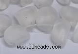 CTD3600 Top drilled 10*14mm - 13*18mm nuggets white crystal beads