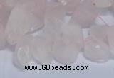 CTD3601 Top drilled 10*14mm - 13*18mm nuggets rose quartz beads