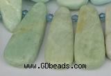 CTD3648 Top drilled 10*20mm - 15*45mm freeform amazonite beads