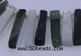 CTD3695 Top drilled 6*15mm - 8*35mm sticks jade beads wholesale