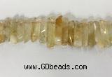 CTD3724 Top drilled 8*20mm - 10*50mm sticks citrine gemstone beads