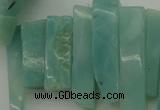 CTD390 Top drilled 10*20mm - 12*50mm wand amazonite beads