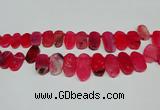 CTD4005 Top drilled 14*22mm - 22*42mm freeform agate gemstone beads