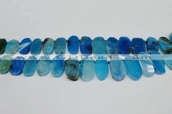 CTD4006 Top drilled 14*22mm - 22*42mm freeform agate gemstone beads