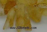 CTD417 Top drilled 10*20mm - 15*35mm nuggets citrine gemstone beads