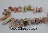 CTD451 15.5 inches 15*25mm - 15*48mm freeform pin opal gemstone beads