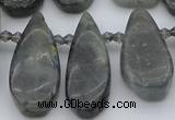 CTD495 Top drilled 10*22mm - 15*45mm freeform labradorite beads