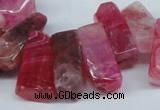 CTD604 Top drilled 10*18mm - 12*28mm nuggets agate gemstone beads