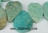 CTD635 Top drilled 18*25mm - 25*38mm freeform Russian amazonite beads