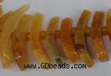 CTD710 Top drilled 12*25mm - 15*40mm wand agate gemstone beads