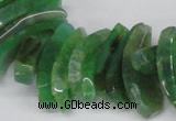 CTD721 Top drilled 12*25mm - 14*40mm wand agate gemstone beads