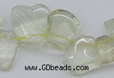 CTD824 Top drilled 15*20mm - 20*25mm freeform lemon quartz beads