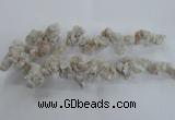 CTD975 Top drilled 10*15mm - 15*25mm nuggets plated druzy agate beads