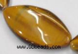 CTE03 20*40mm marquise shape yellow tiger eye beads wholesale