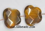 CTE10 butterfly shape 25*30mm yellow tiger eye beads wholesale