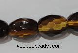 CTE1115 15.5 inches 15*20mm faceted rice yellow tiger eye beads