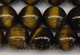 CTE1213 15.5 inches 12mm round AB grade yellow tiger eye beads