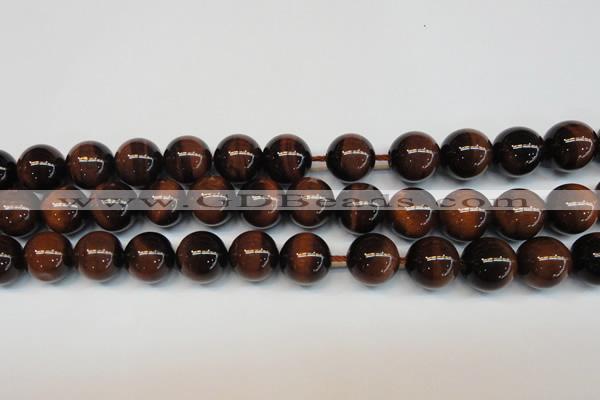 CTE1272 15.5 inches 14mm round AB+ grade red tiger eye beads