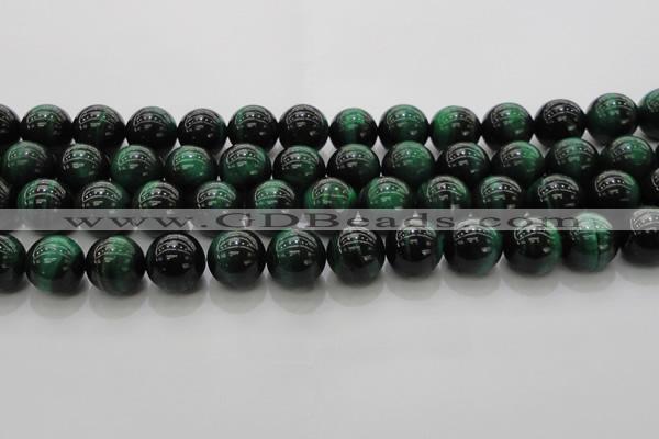 CTE1425 15.5 inches 14mm round green tiger eye beads wholesale