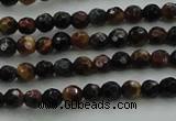 CTE1470 15.5 inches 4mm faceted round mixed tiger eye beads