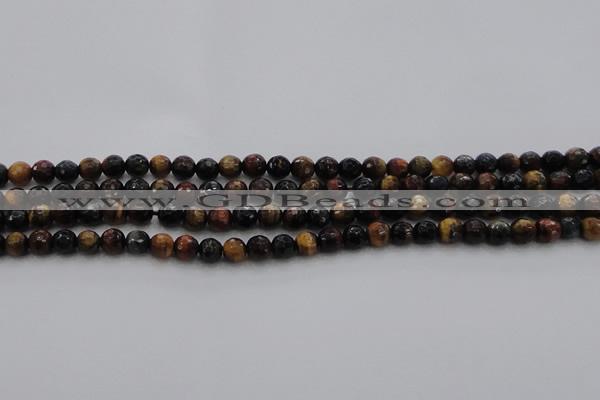 CTE1471 15.5 inches 6mm faceted round mixed tiger eye beads