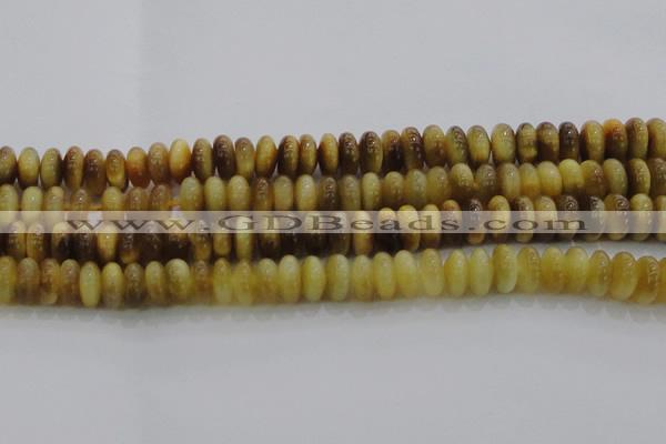 CTE1512 15.5 inches 6*10mm rondelle golden tiger eye beads