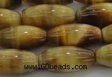 CTE1522 15.5 inches 8*18mm rice golden tiger eye beads wholesale