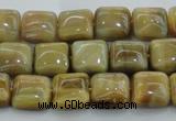 CTE1525 15.5 inches 8*8mm square golden tiger eye beads wholesale