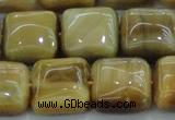 CTE1529 15.5 inches 16*16mm square golden tiger eye beads wholesale