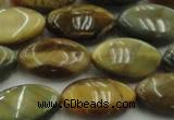 CTE1570 15.5 inches 11*18mm marquise golden & blue tiger eye beads