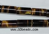 CTE165 15.5 inches 6*12mm column yellow tiger eye gemstone beads