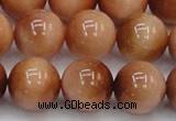 CTE1655 15.5 inches 14mm round sun orange tiger eye beads