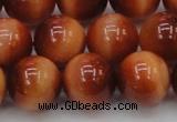 CTE1666 15.5 inches 16mm round sun orange tiger eye beads