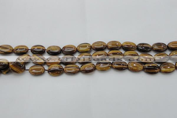 CTE1714 15.5 inches 10*14mm oval yellow tiger eye beads wholesale