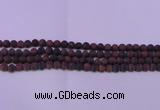 CTE1760 15.5 inches 4mm round matte red tiger eye beads