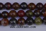 CTE1790 15.5 inches 4mm round red iron tiger beads wholesale