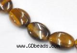 CTE18 15.5 inches 8*10mm oval yellow tiger eye beads Wholesale